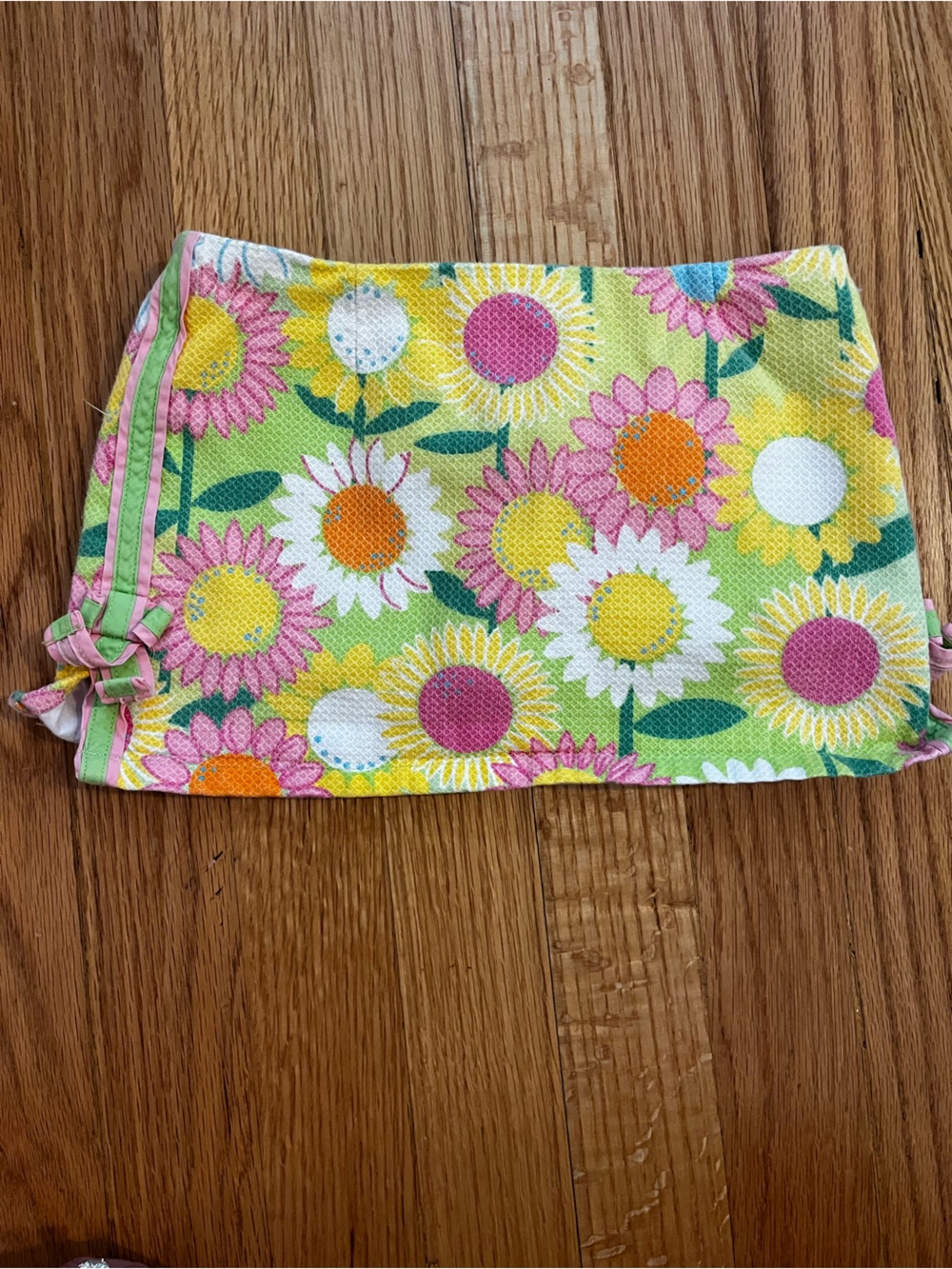 Lilly Pulitzer Girls Floral Sunflower Print Skort in Yellow, Pink, Green